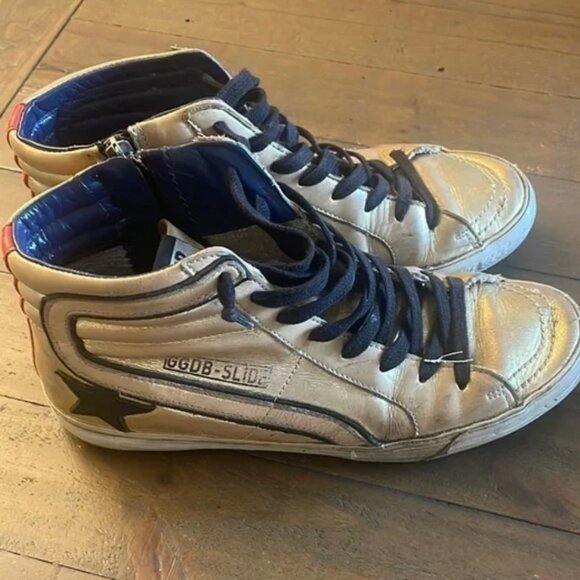 Golden Goose High Top Sneakers Slide - Picture 1 of 8